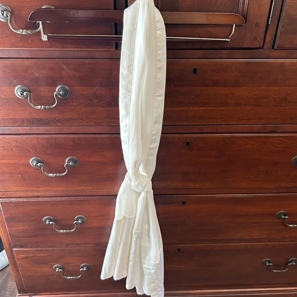 Silky Scarves Lot of 2, Copper/Brown & Cream Beautiful